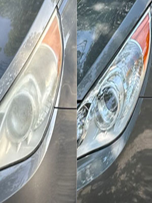 Headlight restoration Fort Worth Texas